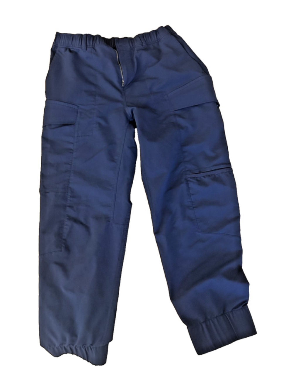 Lululemon Men’s Navy Blue Solid Cargo Pants Elastic Waist Pockets Size L